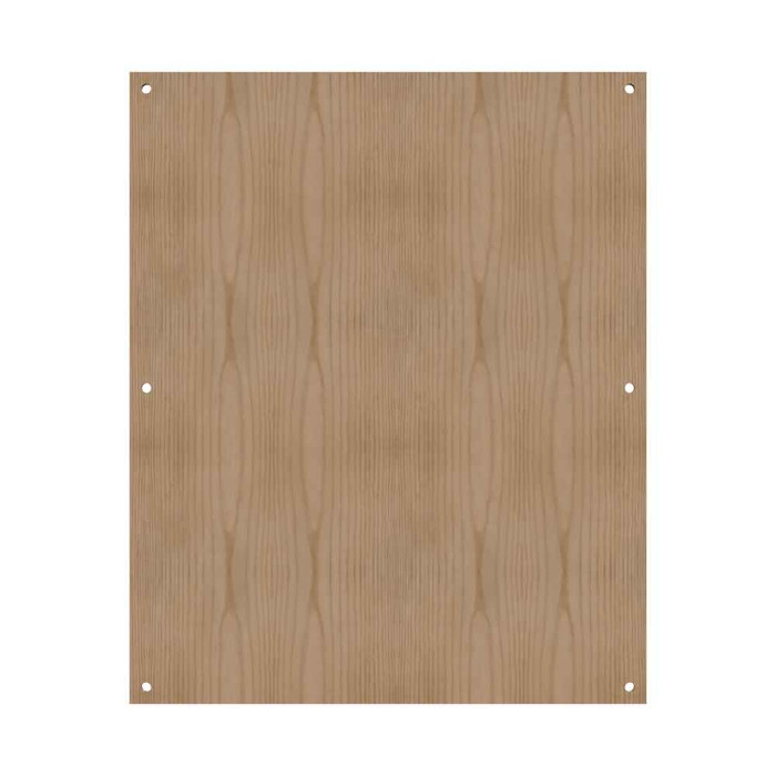 Milbank A-36P30W Back Panel Non UL Listed 36x30 Hinge And Screw Cover No Paint Wood Hole Pattern
