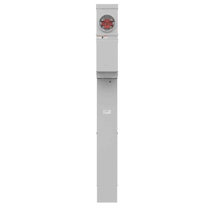Milbank MPRVD-BLANK-78 4 Terminal Ring Type Plain Top 2 Main Breaker Provision Double Pedestal Direct Bury