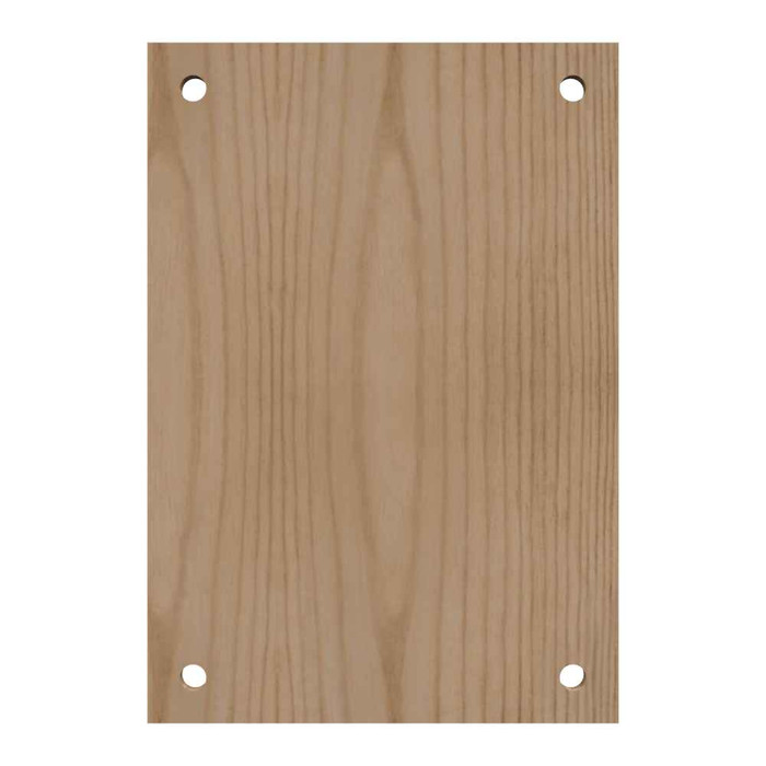 Milbank A-16P12W Back Panel Non UL Listed 16x12 Hinge And Screw Cover No Paint Wood Hole Pattern