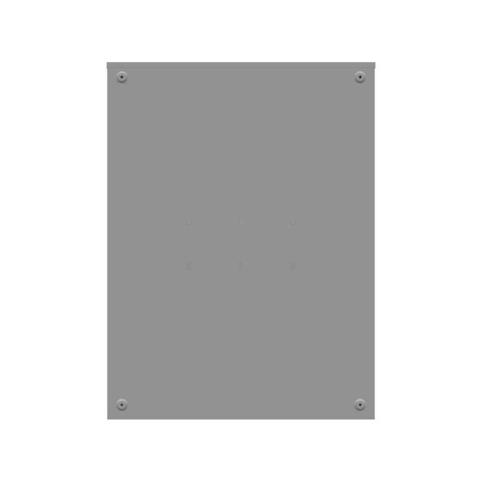 Milbank CT364811-HC 36x48x11 Painted Steel Single Front Lift Off Hinged Cover 3 Point Latch Rack Provision