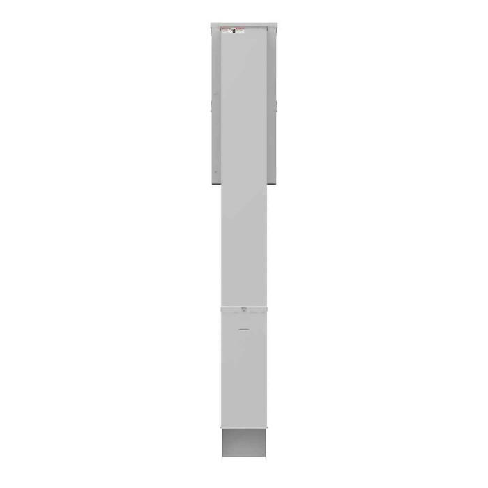 Milbank MPRV-100-MBLC-80 4 Terminal Ring Type Plain Top 1-100 Ampere Main Breaker 8 Branch Circuit Single Pedestal Direct Bury