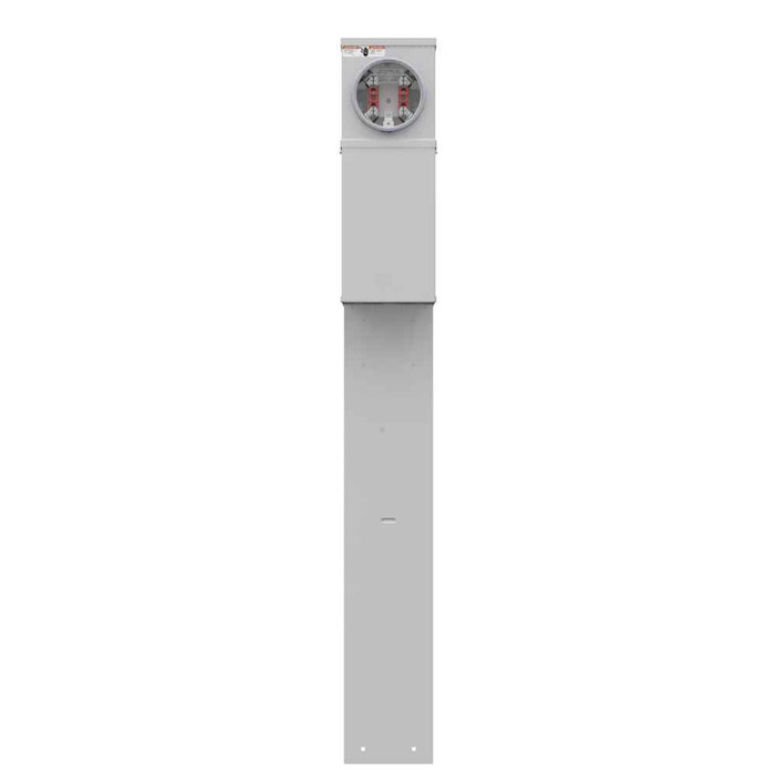 Milbank U5320-O-75 4 Terminal Ring Type Plain Top 1450 TT30 520GR RV Double Pedestal Direct Bury