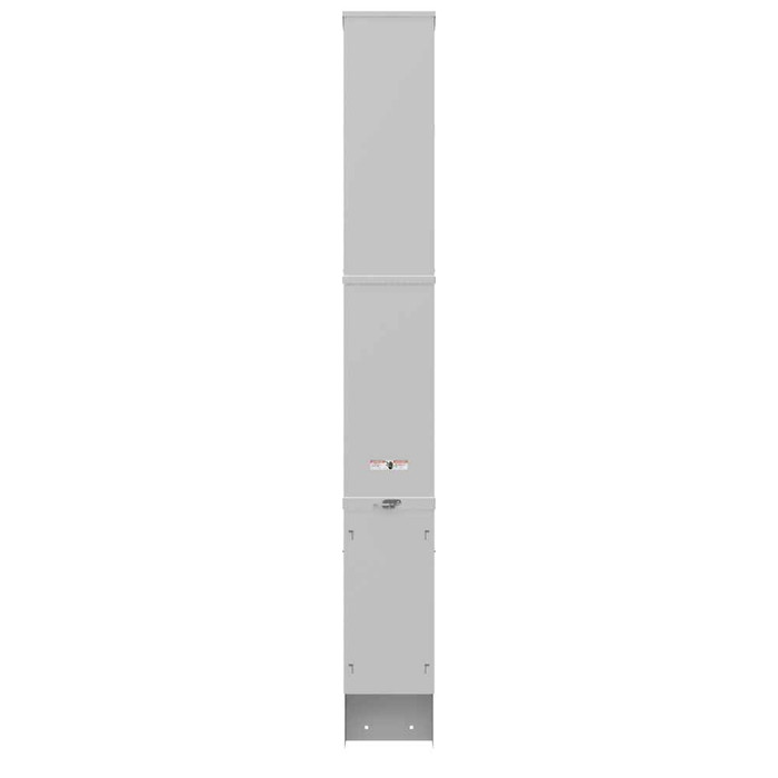 Milbank U5136-O-200P 4 Terminal Ringless Plain Top Horn Bypass 1-200 Ampere Main Breaker Single Pedestal Direct Bury Parallel Wired