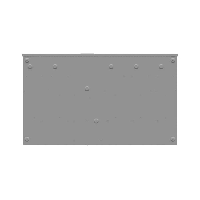 Milbank U5905-X 4 Terminal Ringless Large Closing Plate 5 Position 5-125 Ampere Main Breaker Provision 22k Ampere Interrupting Capacity