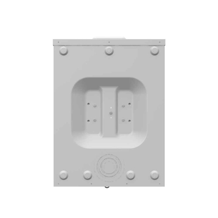 Milbank UAP7040-XL-TG-HSP 4 Terminal Ringless Small Closing Plate Triplex Ground Stainless Steel Hasp Aluminum Painted