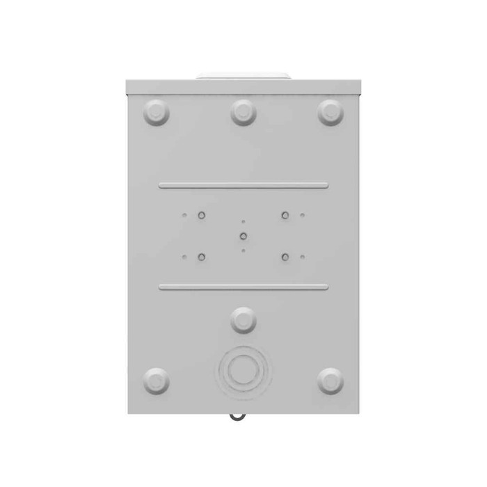 Milbank UAP8435-XL-TG-HSP 4 Terminal Ringless Small Closing Plate Triplex Ground Stainless Steel Hasp Aluminum Painted External Hex