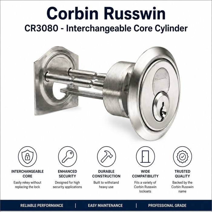 Corbin Russwin CR3080 - Interchangeable Core Cylinder
