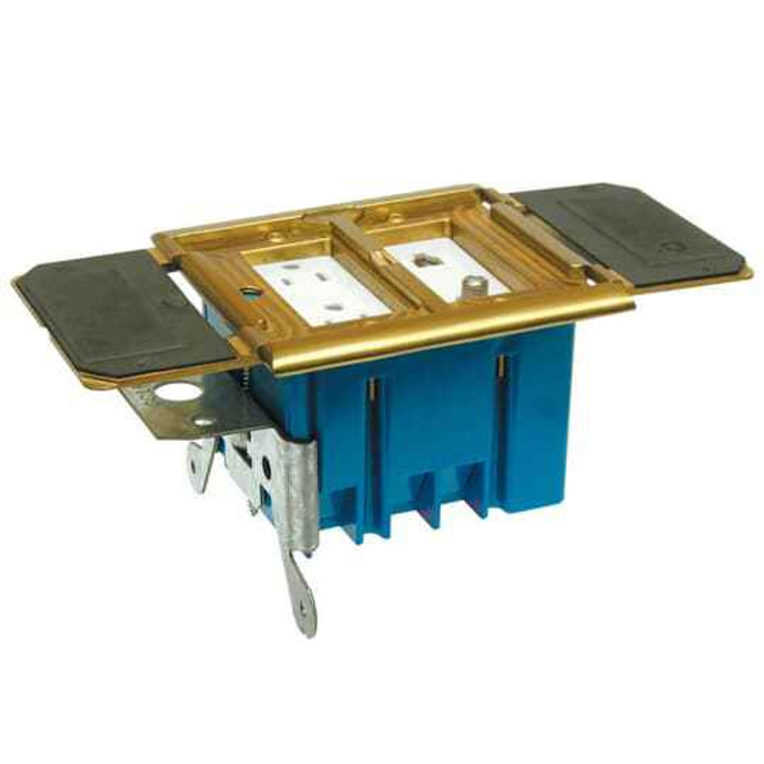 Carlon B234BFBB 2G 34 CU IN ADJ FLR BX - BRS CVR
