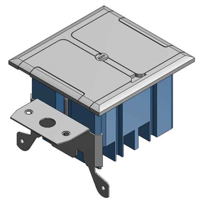 Carlon B234BFSS 2G 34 CU IN ADJ FLR BX - ST STL CVR