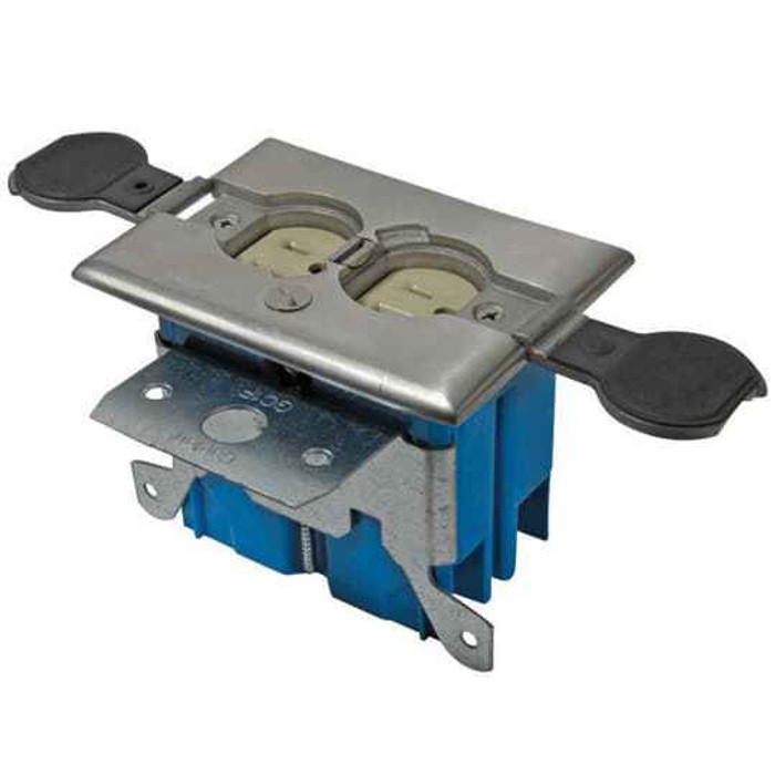 Carlon B121BFSS 1G 20 CU IN ADJ FLR BOX -ST STL CVR