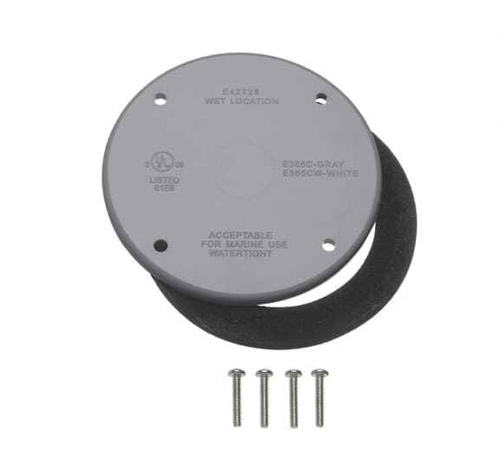 Carlon E365C-CAR ROUND WEATHERPROOF COVER-GREY