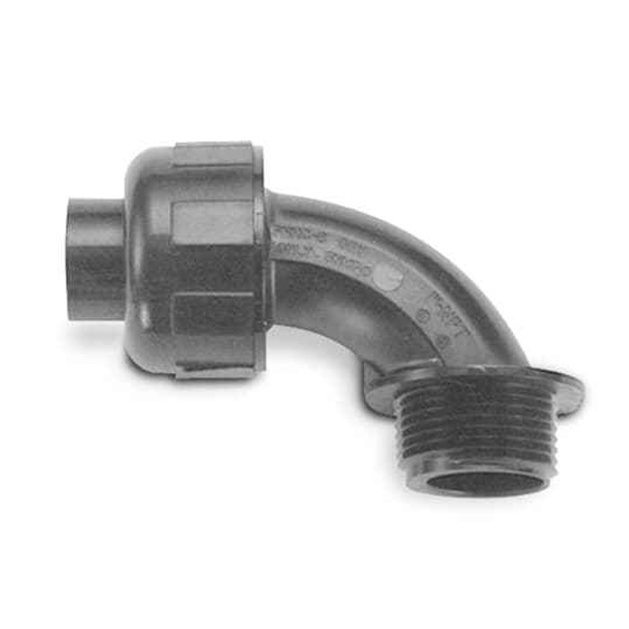 Carlon LT938G 3/8 GRAY 90 DEGREE LIQUIDTIGHT FTG