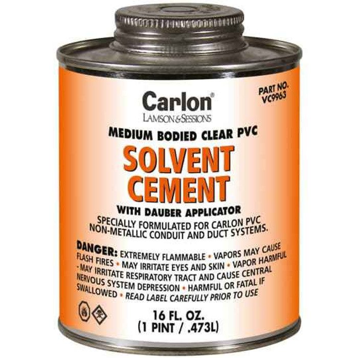 Carlon VC9964 STANDARD CLR CEMENT -1/2 PINT 31374