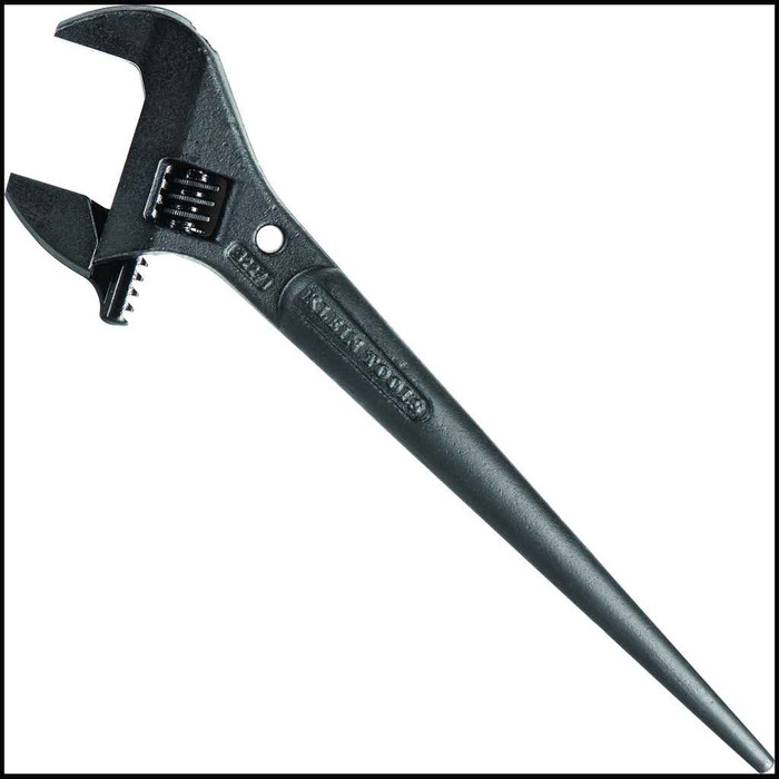 Klein Tools 3227 Adjustable Spud Wrench, 10-Inch, 1-7/16-Inch, Tether Hole
