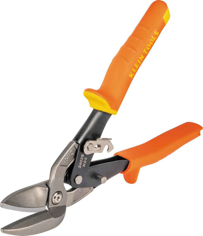 Klein Tools 2402S Offset Straight-Cutting Aviation Snips