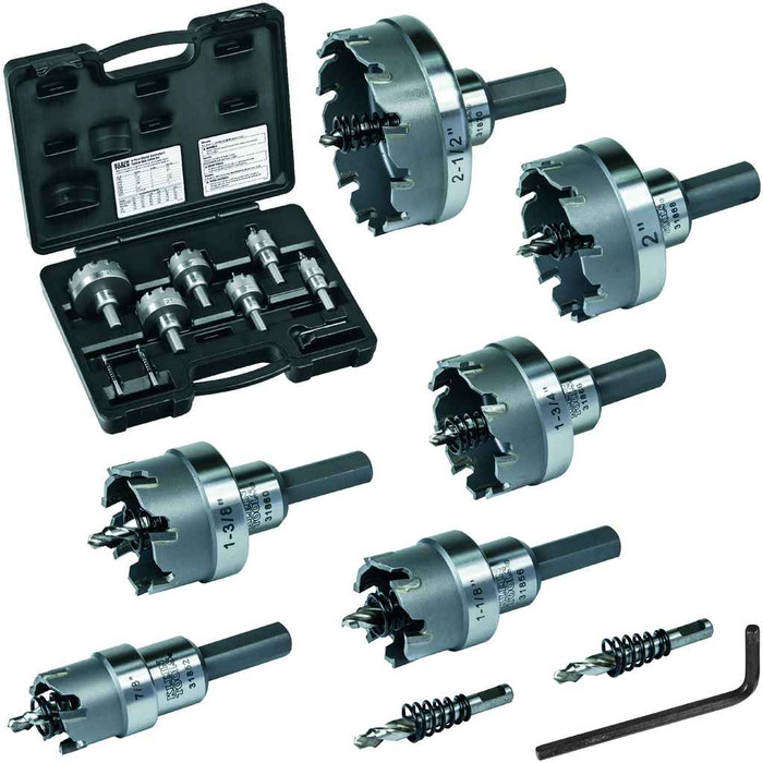 Klein Tools 31873 Hole Cutter Kit, Master Electrician Hole Cutter, 8-Piece