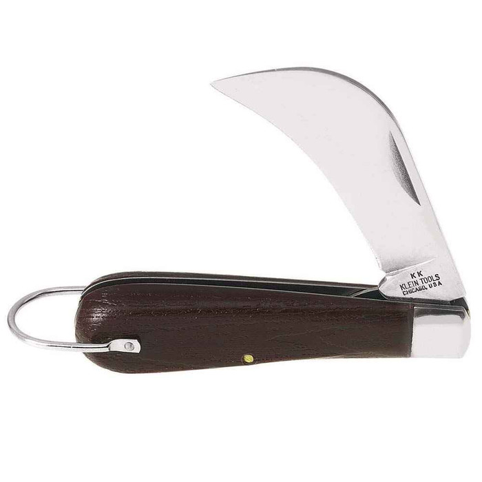 Klein Tools 1550-4 Pocket Knife, Carbon Steel Hawkbill Slitting Blade