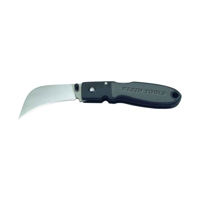 Klein Tools 44005 Lockback Knife, 2-5/8-Inch Hawkbill Blade, Black Handle