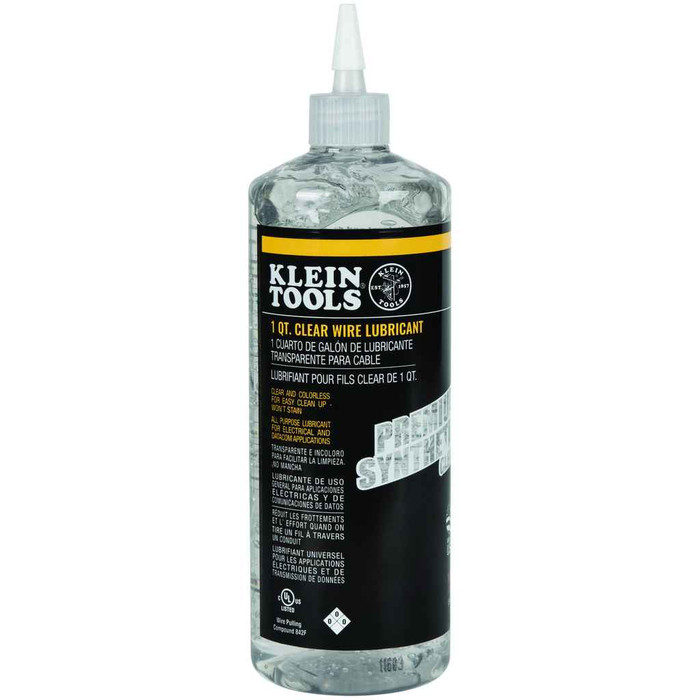Klein Tools 51028 Premium Synthetic Clear Lubricant 1-Quart