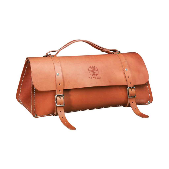 Klein Tools 5108-24 Deluxe Leather Bag, 24-Inch