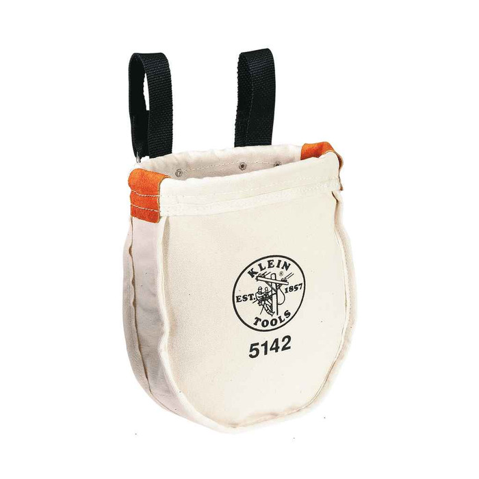 Klein Tools 5142 Tool Bag, Canvas Utility Bag, Loop Connection, 9 x 8 x 10-Inch