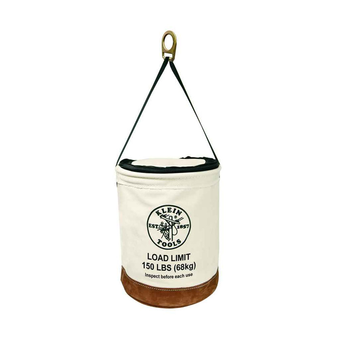 Klein Tools 5104CLR22 Canvas Bucket with Bucket Top, 22-Inch