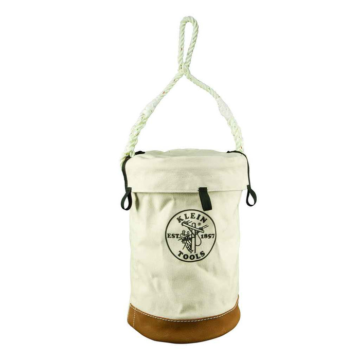 Klein Tools 5104VT Leather Bottom Bucket with Top