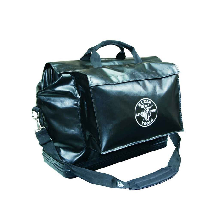 Klein Tools 5182BLA Tool Bag, Vinyl Equipment Bag, Black, Large