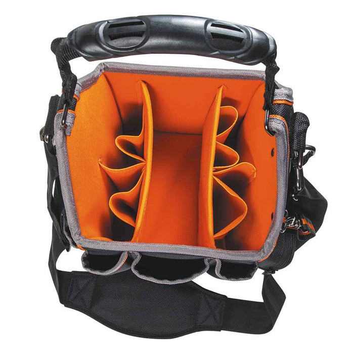 Klein Tools 554158-14 Tool Bag, Tradesman Pro™ Tool Tote, 20 Pockets, 8-Inch