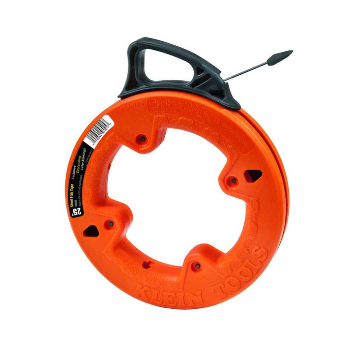 Klein Tools 56005 1/4-Inch Wide Steel Fish Tape 25-Foot