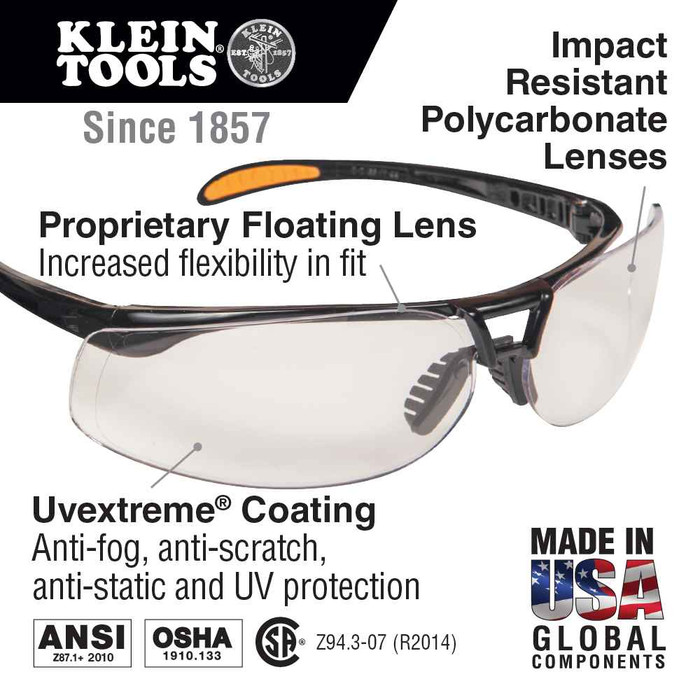 Klein Tools 60057 Protective Frameless Eyewear Brown Tinted Lens