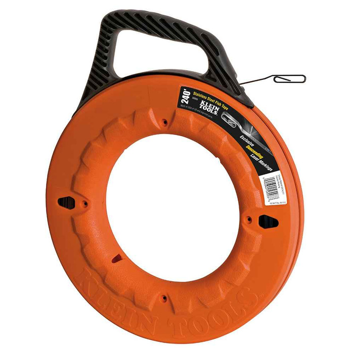 Klein Tools 56008 1/8-Inch Stainless Steel Fish Tape 240-Foot