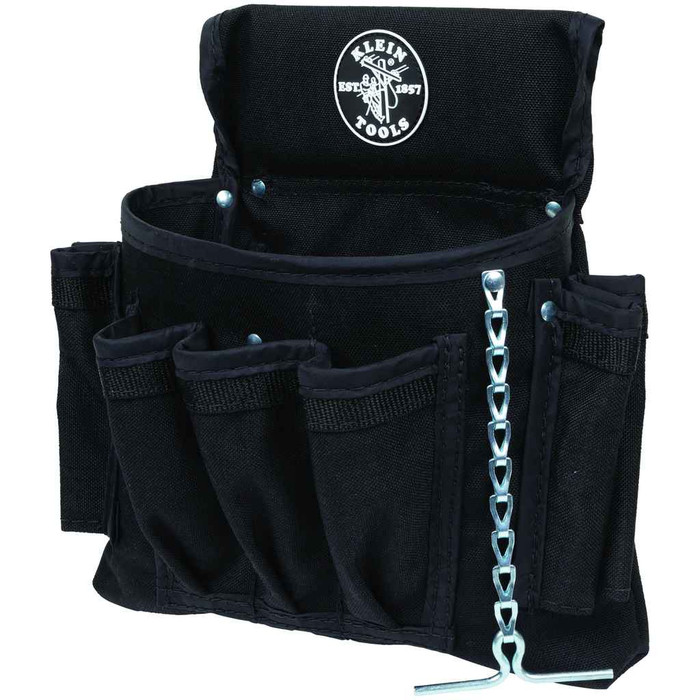 Klein Tools 5719 PowerLine™ Series Electrician Tool Pouch, 18-Pocket