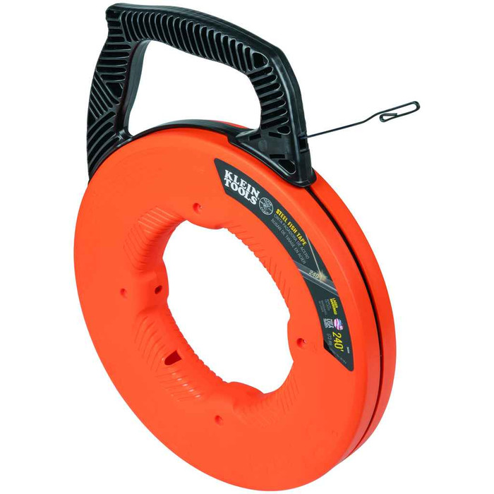 Klein Tools 56334 Steel Fish Tape, 1/8-Inch x 240-Foot