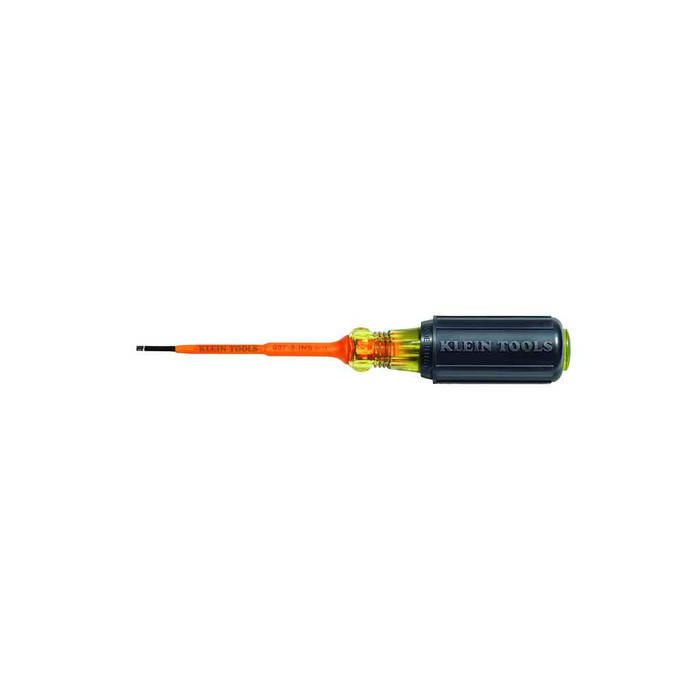 Klein Tools 607-3-INS Insulated Screwdriver, 3/32-Inch Cabinet, 3-Inch