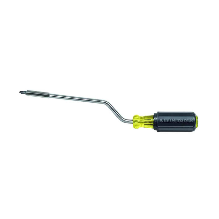 Klein Tools 67100 Multi-Bit Screwdriver, 2-in-1 Rapi-Drive Phillips and Slotted Bits