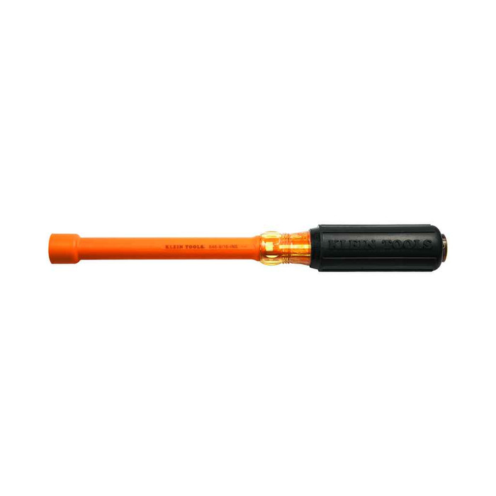 Klein Tools 646-9/16-INS 9/16-Inch Insulated Nut Driver 6-Inch Hollow Shaft