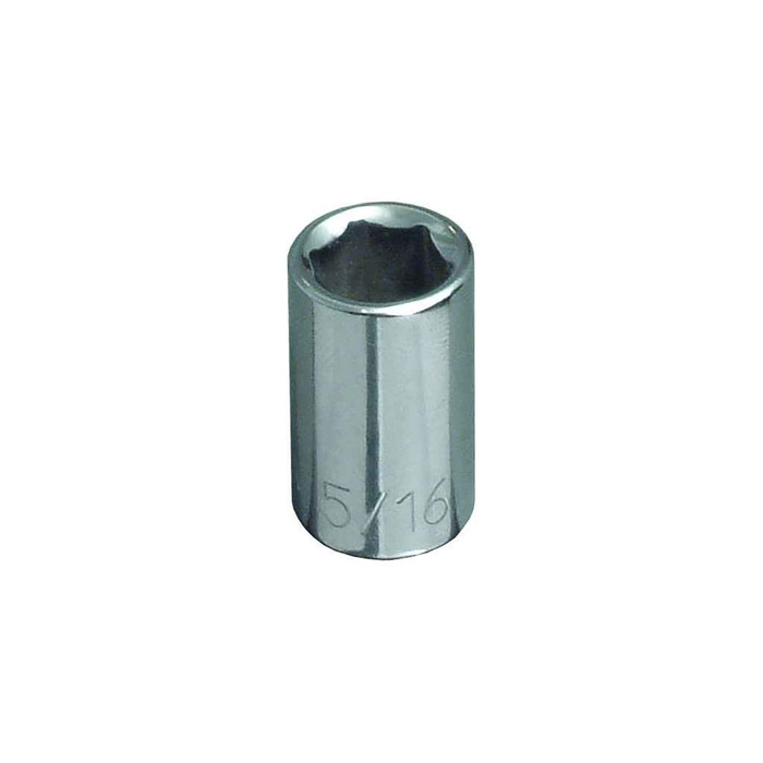 Klein Tools 65604 5/16-Inch Standard 6-Point Socket, 1/4-Inch Drive