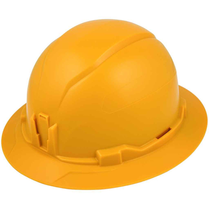 Klein Tools 60489 Hard Hat, Non-Vented, Full Brim Style, Yellow
