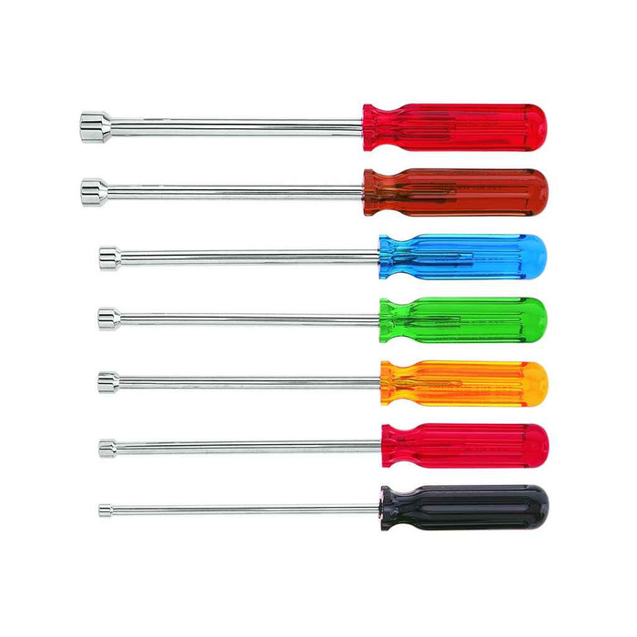 Klein Tools 89904 Nut Driver Set, 6-Inch Shafts, 7-Piece