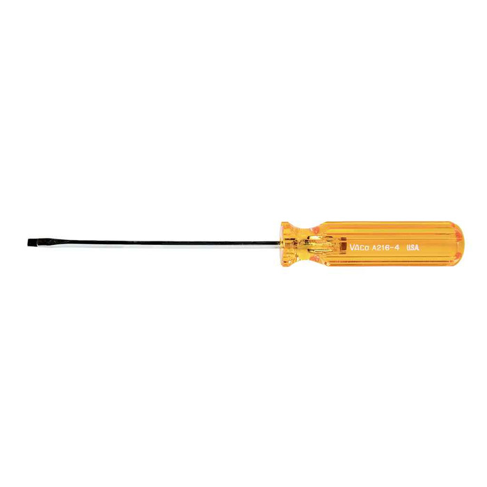 Klein Tools A216-4 1/8-Inch Cabinet Screwdriver 4-Inch Round Shank