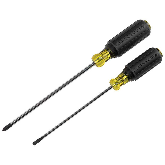 Klein Tools 85442 Screwdriver Set, 1/4 Keystone and #2 Phillips, Cushion-Grip, 2-Piece