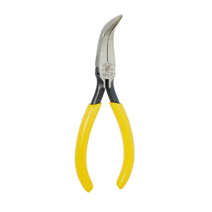 Klein Tools D302-6 Pliers, Curved Needle Nose Pliers, 6-1/2-Inch
