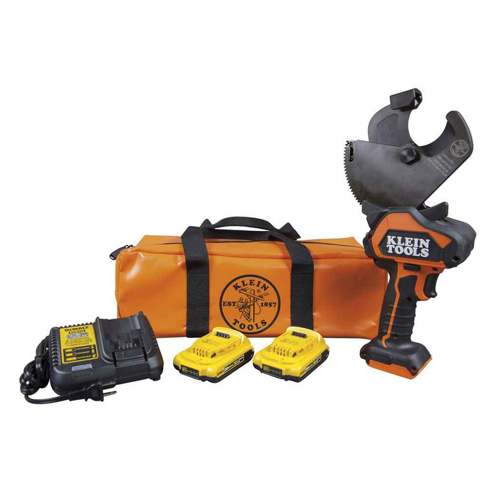 Klein Tools BAT20-G7 Battery-Operated Cu/Al Open-Jaw Cutter, 2 Ah
