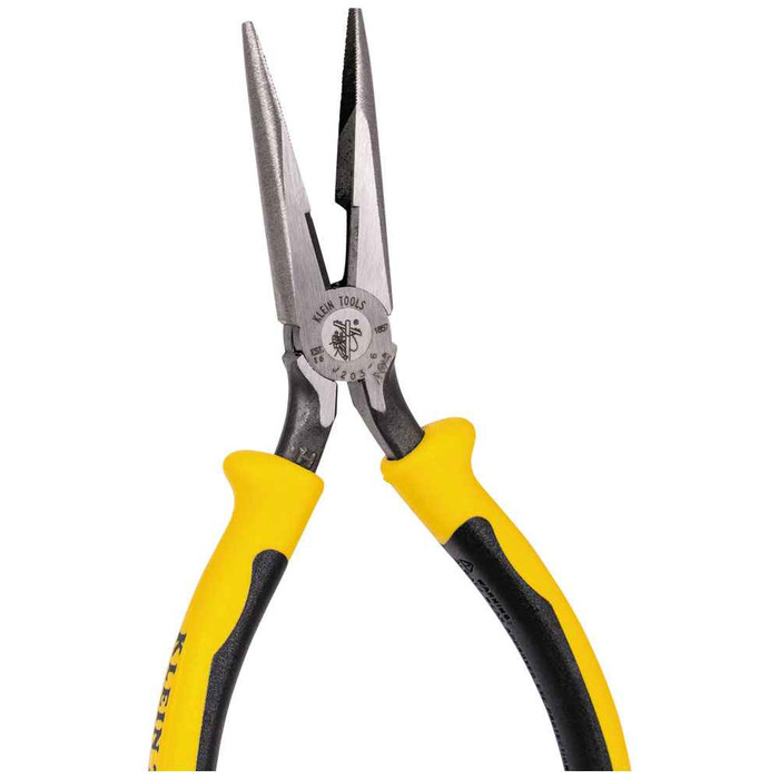 Klein Tools J203-6 Pliers, Needle Nose Side-Cutters, 6-3/4-Inch