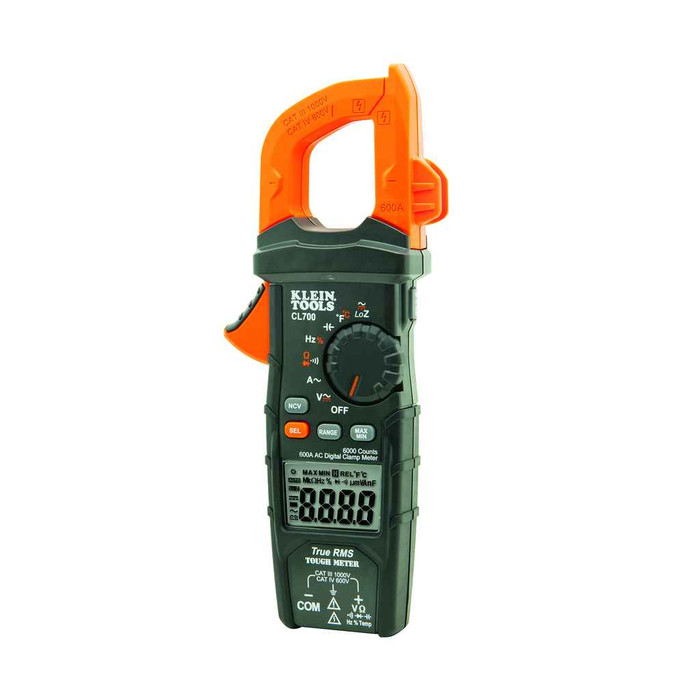 Klein Tools CL700 Digital Clamp Meter, AC Auto-Ranging TRMS, Low Impedance (LoZ) Mode