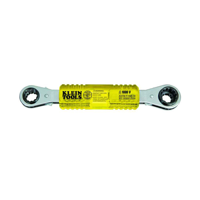 Klein Tools KT223X4-INS Lineman's Insulating 4-in-1 Box Wrench
