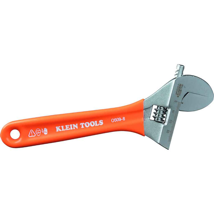 Klein Tools O5098 Extra-Wide Jaw Adjustable Wrench, 8-Inch