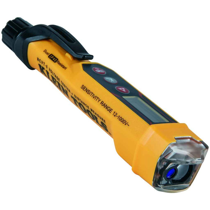 Klein Tools NCVT-6 Non-Contact Voltage Tester Pen, 12-1000V AC, with Laser Distance Meter