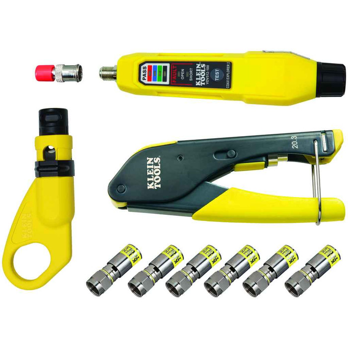 Klein Tools VDV002-818 Coax Cable Installation & Test Kit